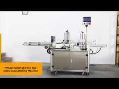 Macchina di etichettatura di sigillamento a doppio lato automatico di casella angolo