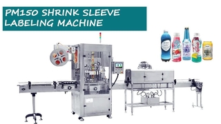 Applicatore di manicotti termoretraibili per etichettatrice per maniche PM150 ad alta velocità per bottiglie di bevande